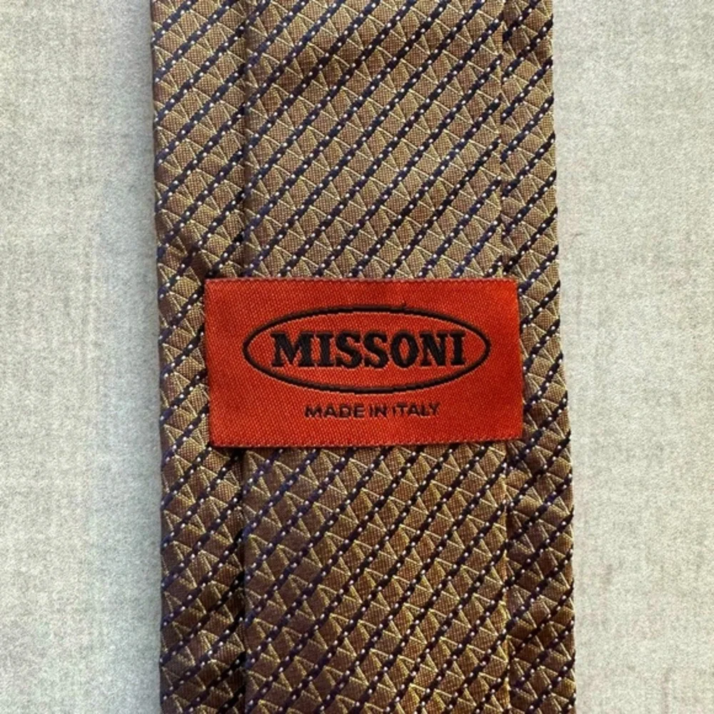 Missoni Slim Silk Tan Tie